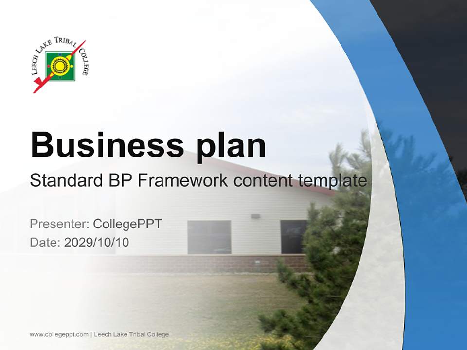 Leech Lake Tribal College Competition/Entrepreneurship Contest PPT Template4:3 ratio PPT effect preview image9