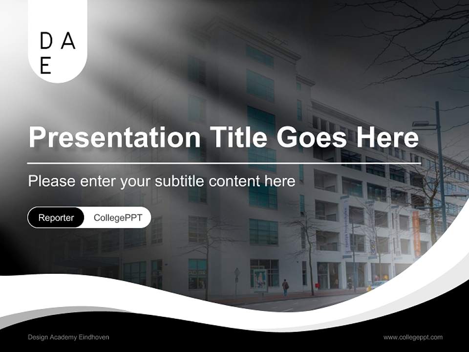 Design Academy Eindhoven Lecture Sharing and Networking Event PPT Template4:3 ratio PPT effect preview image4
