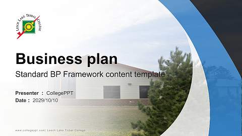 Leech Lake Tribal College Competition/Entrepreneurship Contest PPT Template