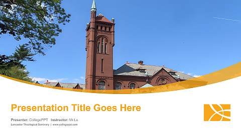 Lancaster Theological Seminary Course/Courseware Creation PPT Template