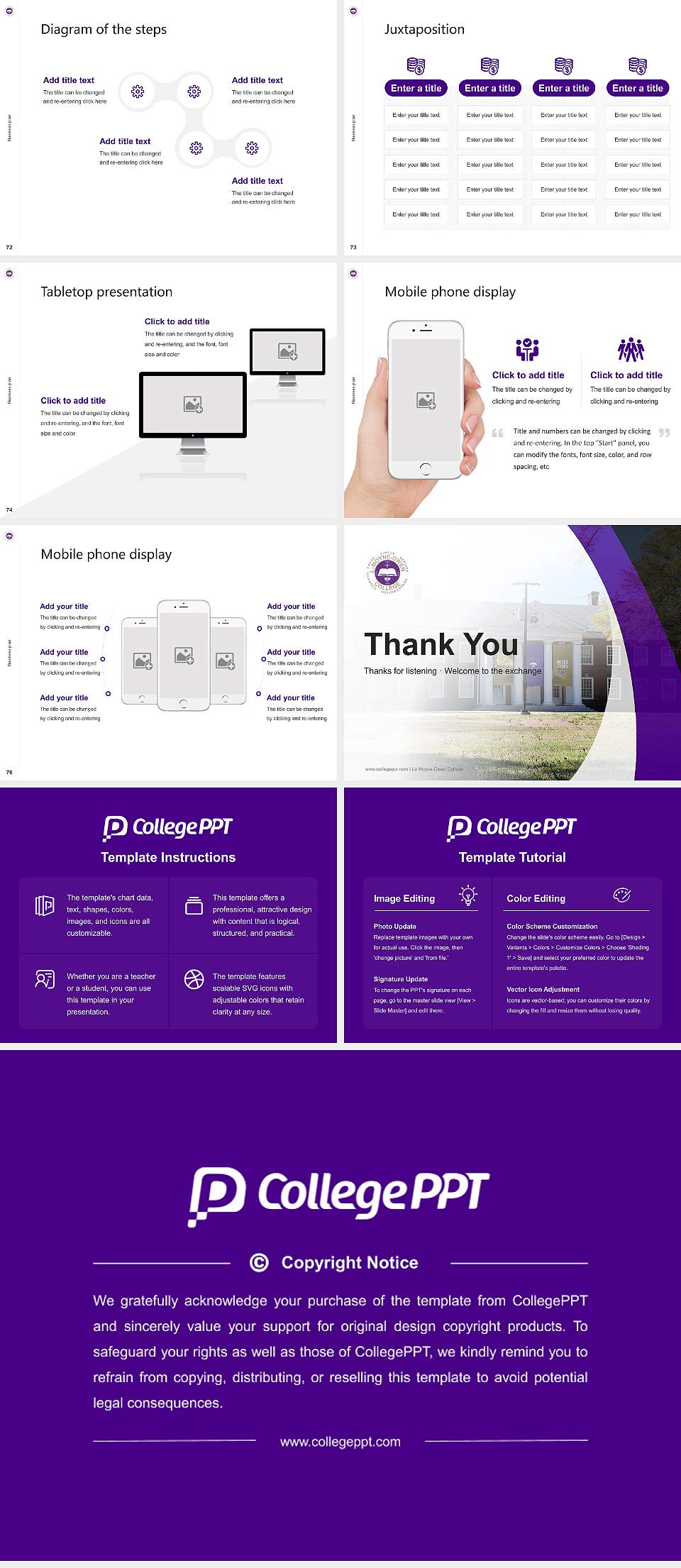 Le Moyne-Owen College Competition/Entrepreneurship Contest PPT Template4:3 ratio PPT effect preview image9