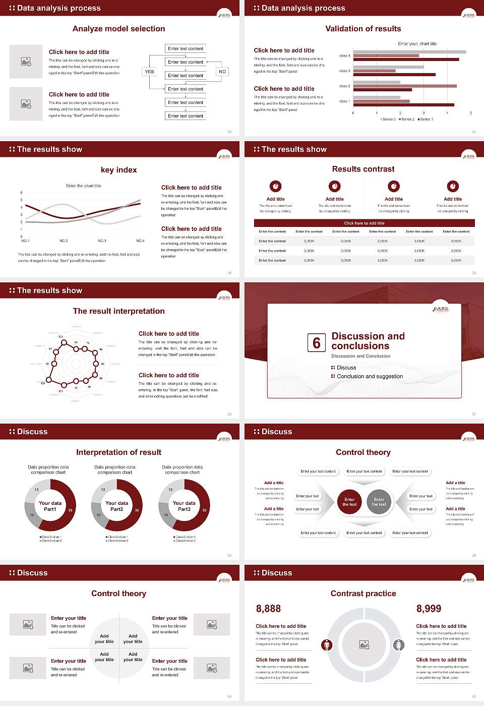 Laurel Business Institute Graduation Thesis Defense PPT Template16:9 ratio PPT effect preview image5