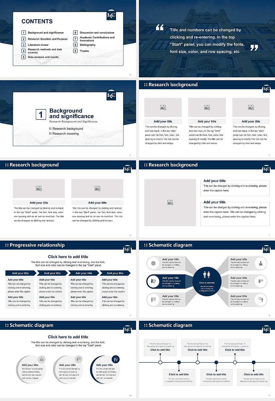 Lebanon Valley College Graduation Thesis Defense PPT Template16:9 ratio PPT effect preview image2