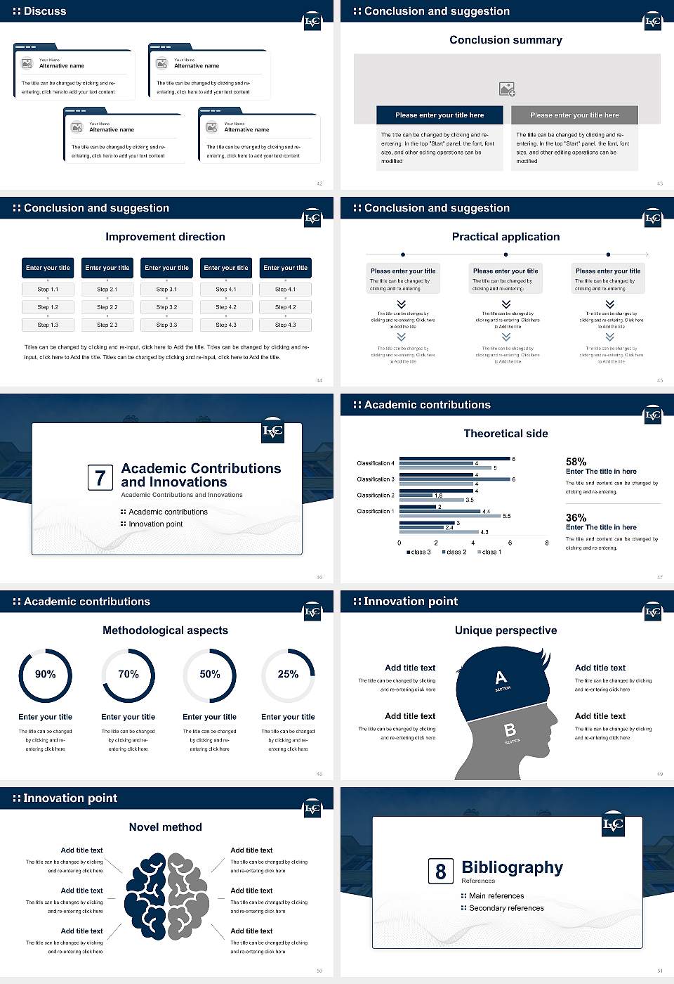 Lebanon Valley College Graduation Thesis Defense PPT Template16:9 ratio PPT effect preview image6