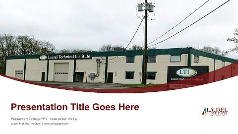 Laurel Technical Institute Course/Courseware Creation PPT Template