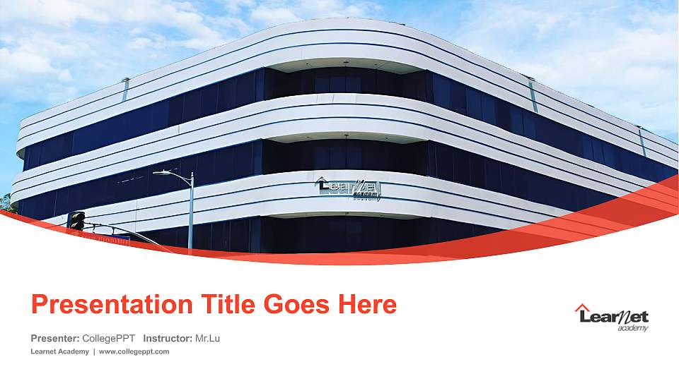 Learnet Academy Course/Courseware Creation PPT Template16:9 ratio PPT effect preview image