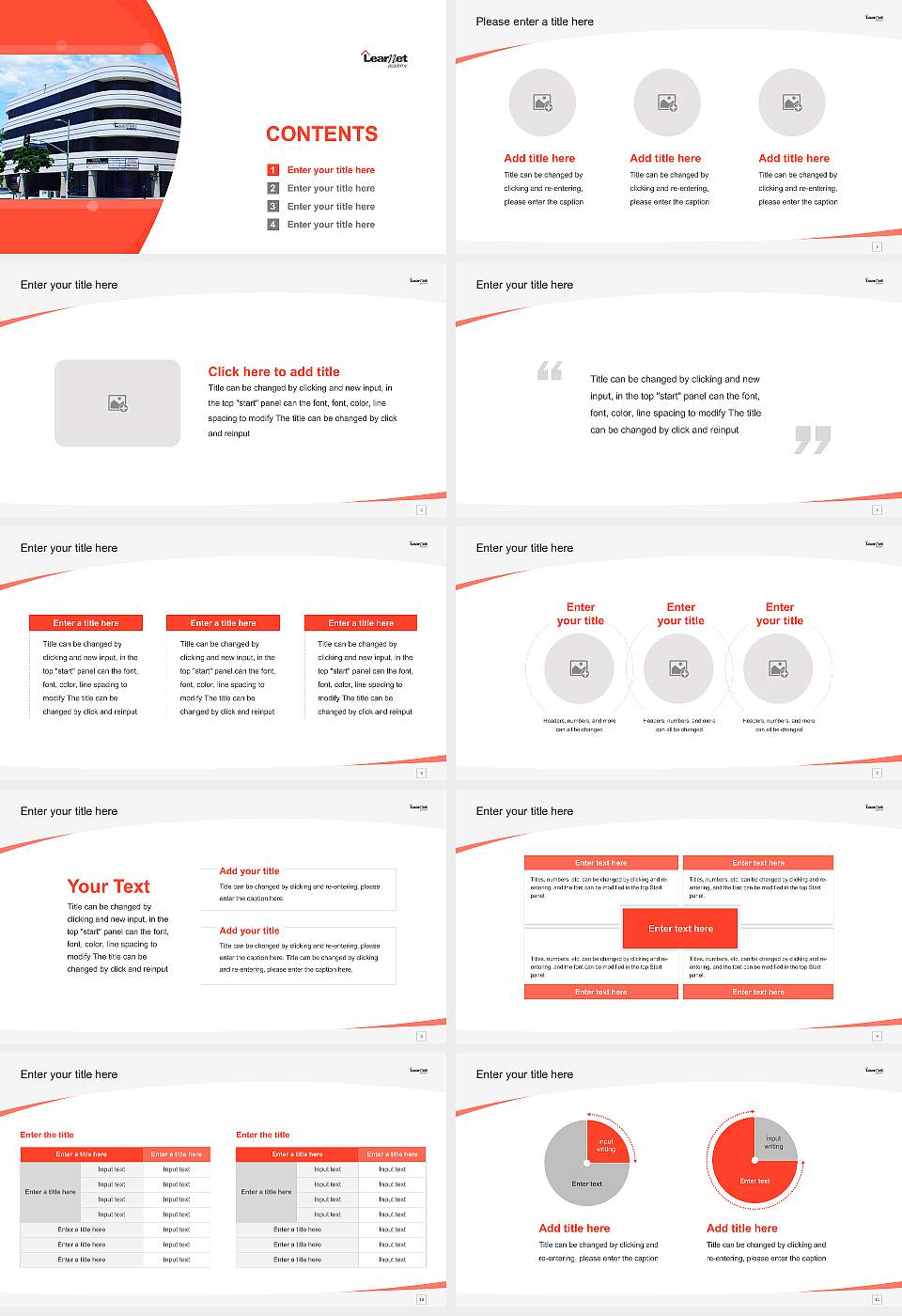 Learnet Academy Course/Courseware Creation PPT Template16:9 ratio PPT effect preview image2