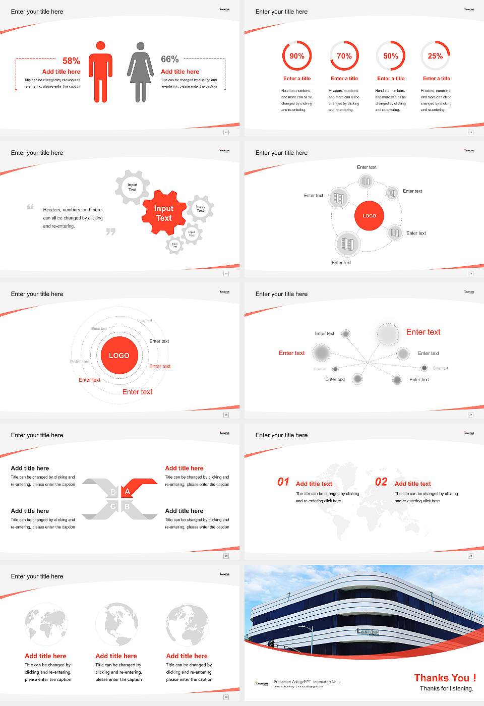 Learnet Academy Course/Courseware Creation PPT Template16:9 ratio PPT effect preview image4