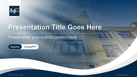 Lebanon Valley College Lecture Sharing and Networking Event PPT Template