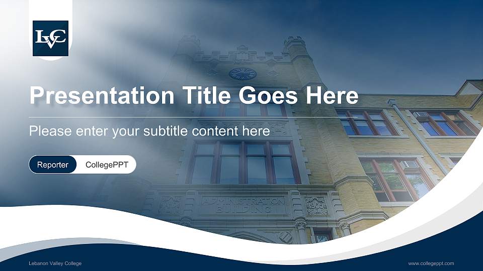 Lebanon Valley College Lecture Sharing and Networking Event PPT Template16:9 ratio PPT effect preview image