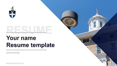 Lawrence University Resume PPT Template