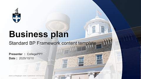 Lawrence University Competition/Entrepreneurship Contest PPT Template