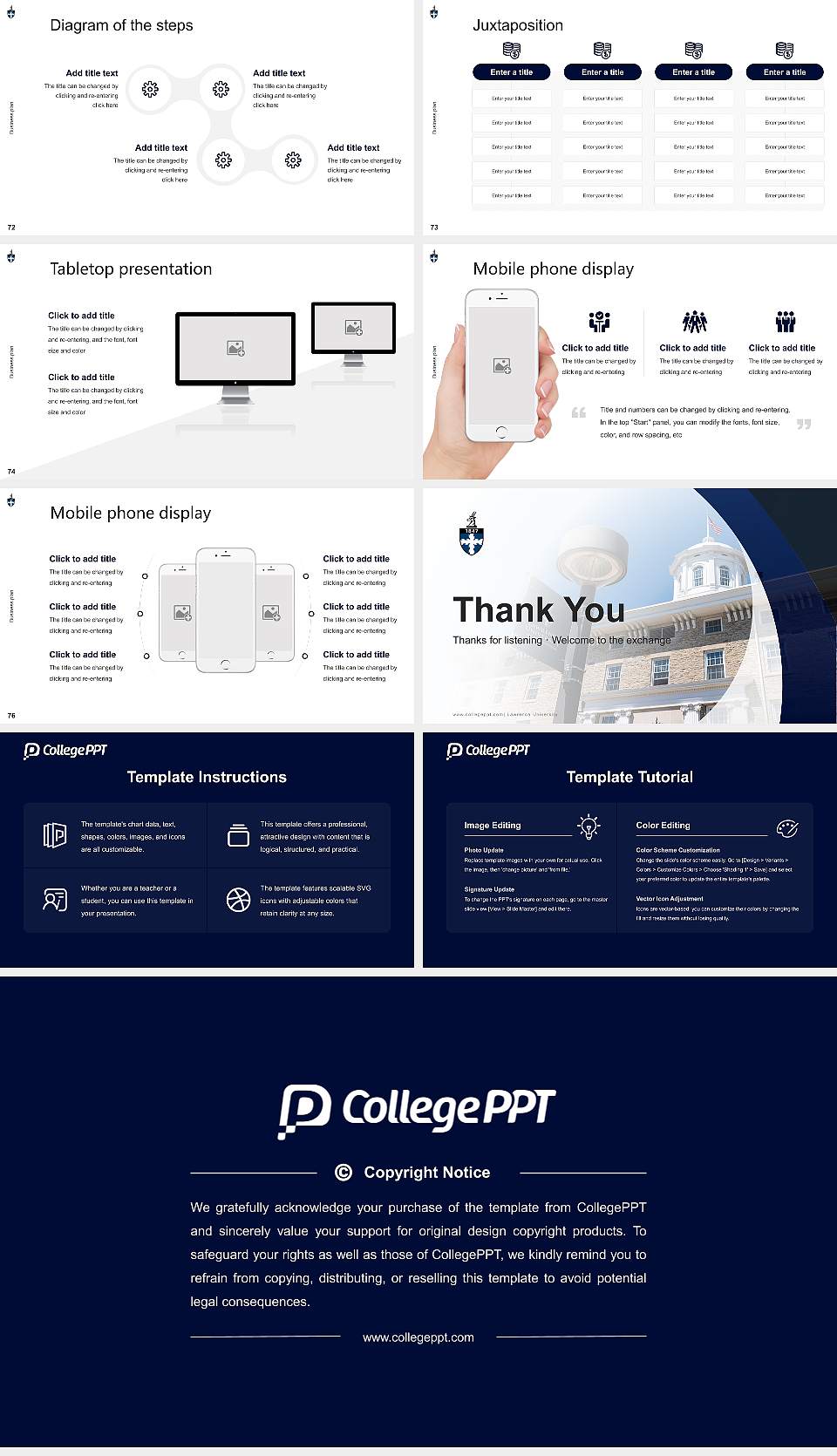Lawrence University Competition/Entrepreneurship Contest PPT Template16:9 ratio PPT effect preview image9
