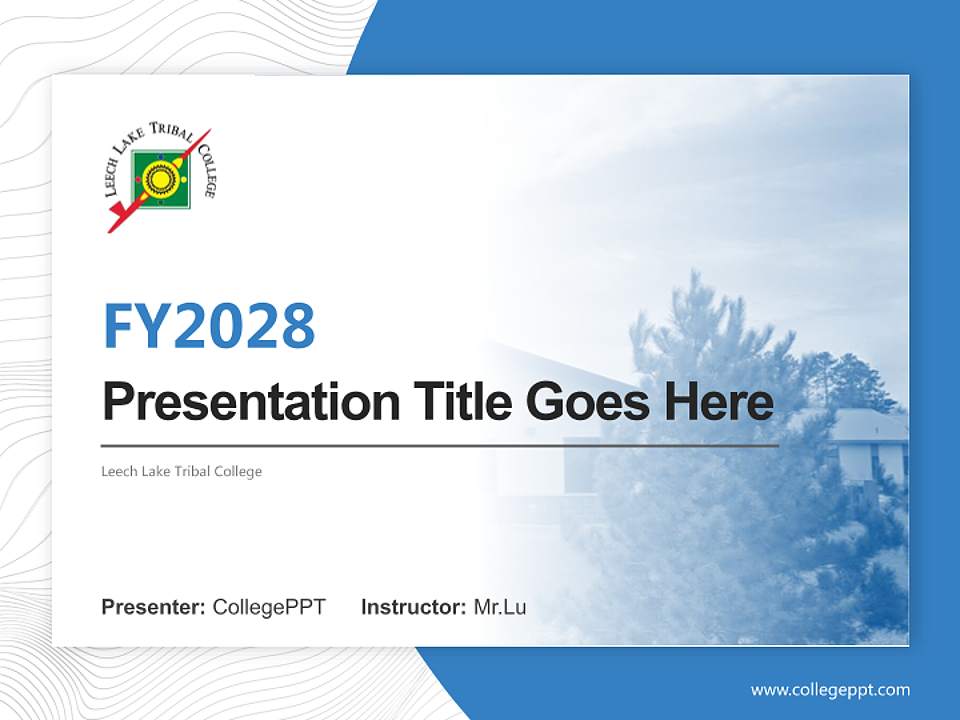 Leech Lake Tribal College Academic Presentation/Research Findings Report PPT Template4:3 ratio PPT effect preview image5