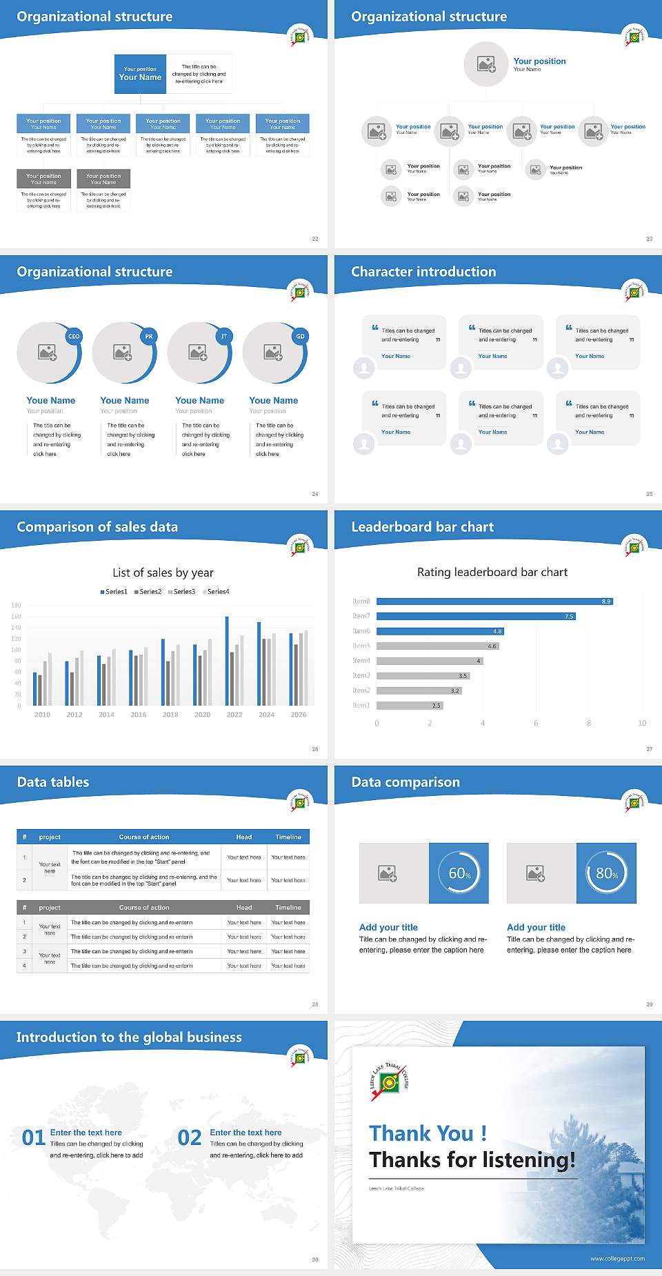 Leech Lake Tribal College Academic Presentation/Research Findings Report PPT Template4:3 ratio PPT effect preview image4