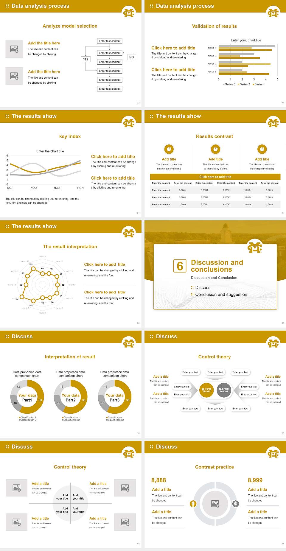 Mississippi College Graduation Thesis Defense PPT Template4:3 ratio PPT effect preview image5