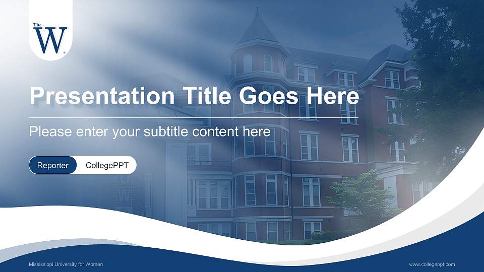 Mississippi University for Women Lecture Sharing and Networking Event PPT Template16:9 ratio PPT effect preview image