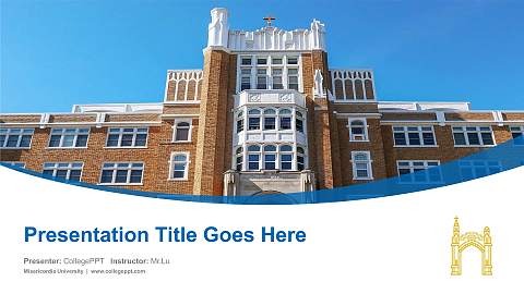 Misericordia University Course/Courseware Creation PPT Template