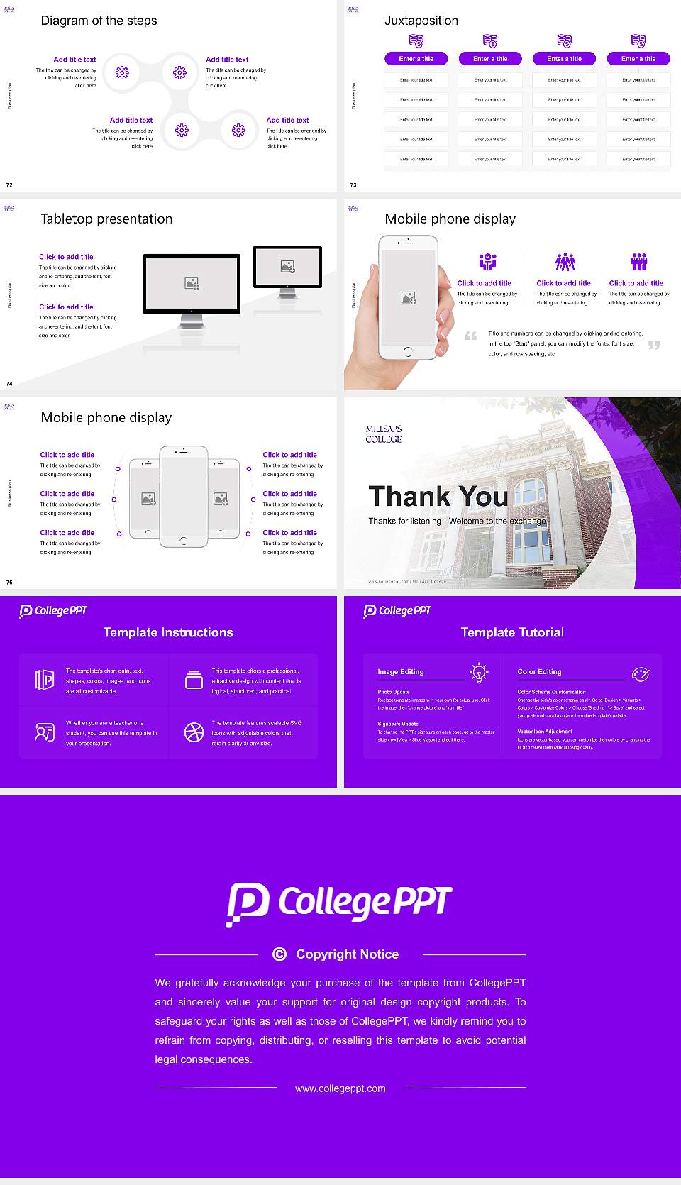 Millsaps College Competition/Entrepreneurship Contest PPT Template16:9 ratio PPT effect preview image9
