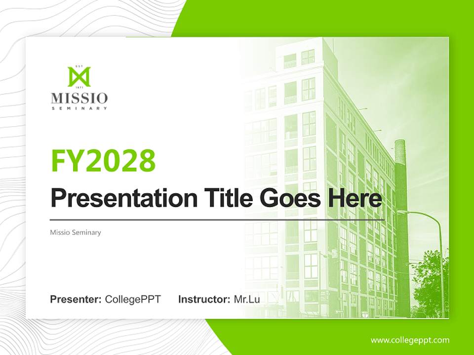 Missio Seminary Academic Presentation/Research Findings Report PPT Template4:3 ratio PPT effect preview image5