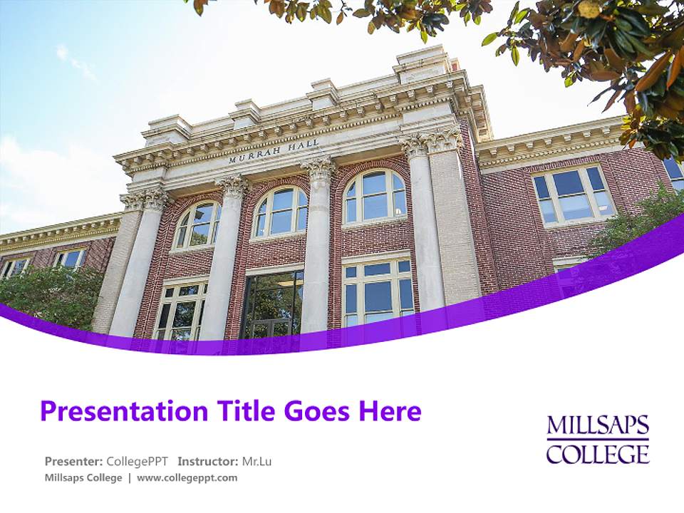 Millsaps College Course/Courseware Creation PPT Template4:3 ratio PPT effect preview image5