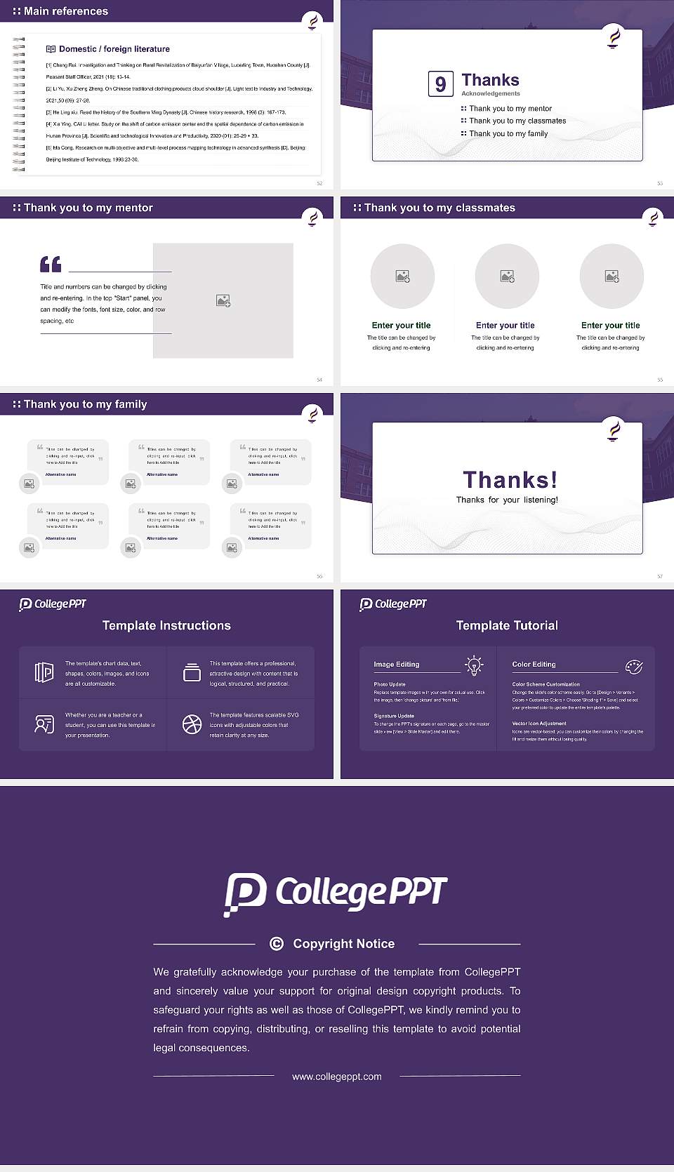 Minnesota State University-Mankato Graduation Thesis Defense PPT Template16:9 ratio PPT effect preview image7