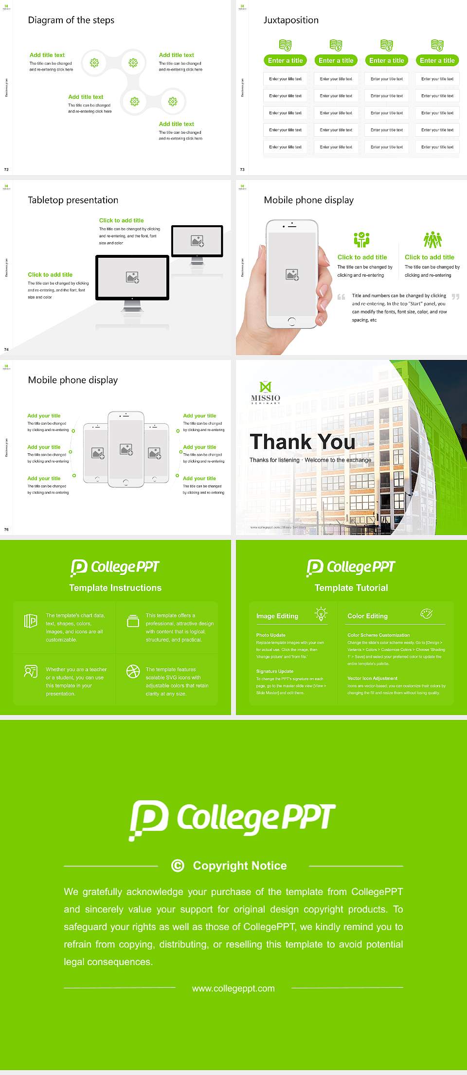 Missio Seminary Competition/Entrepreneurship Contest PPT Template4:3 ratio PPT effect preview image9