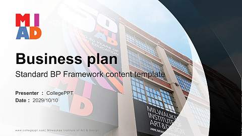 Milwaukee Institute of Art & Design Competition/Entrepreneurship Contest PPT Template