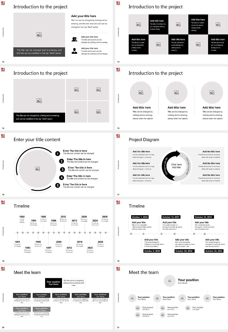 Milwaukee Institute of Art & Design Competition/Entrepreneurship Contest PPT Template16:9 ratio PPT effect preview image3