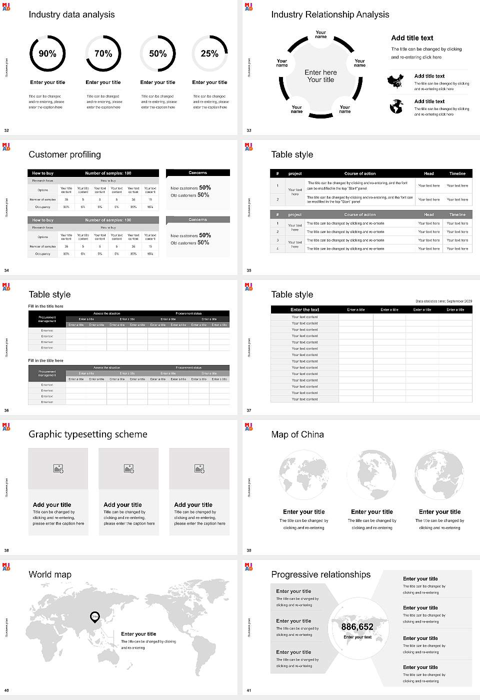 Milwaukee Institute of Art & Design Competition/Entrepreneurship Contest PPT Template16:9 ratio PPT effect preview image5