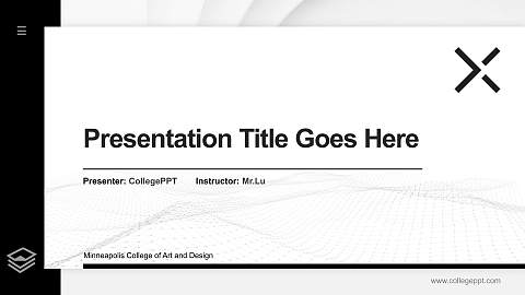Minneapolis College of Art and Design Thesis Proposal/Graduation Defense PPT Template