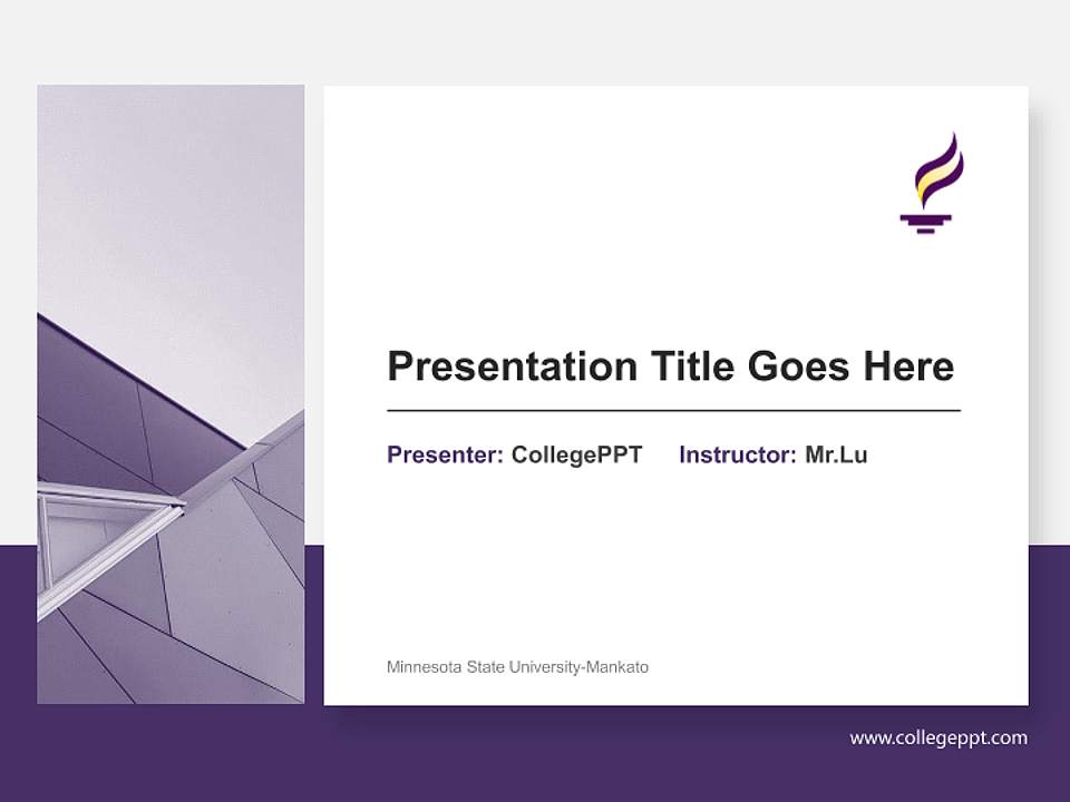 Minnesota State University-Mankato General Purpose PPT Template4:3 ratio PPT effect preview image6