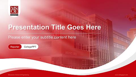 Milwaukee School of Engineering Lecture Sharing and Networking Event PPT Template