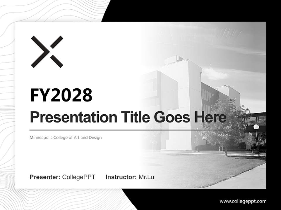 Minneapolis College of Art and Design Academic Presentation/Research Findings Report PPT Template4:3 ratio PPT effect preview image5