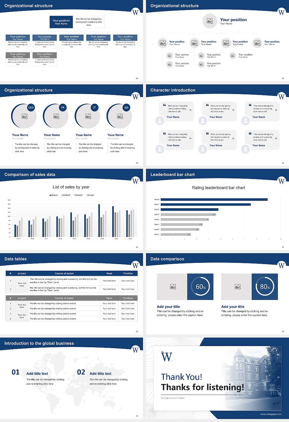 Mississippi University for Women Academic Presentation/Research Findings Report PPT Template16:9 ratio PPT effect preview image4