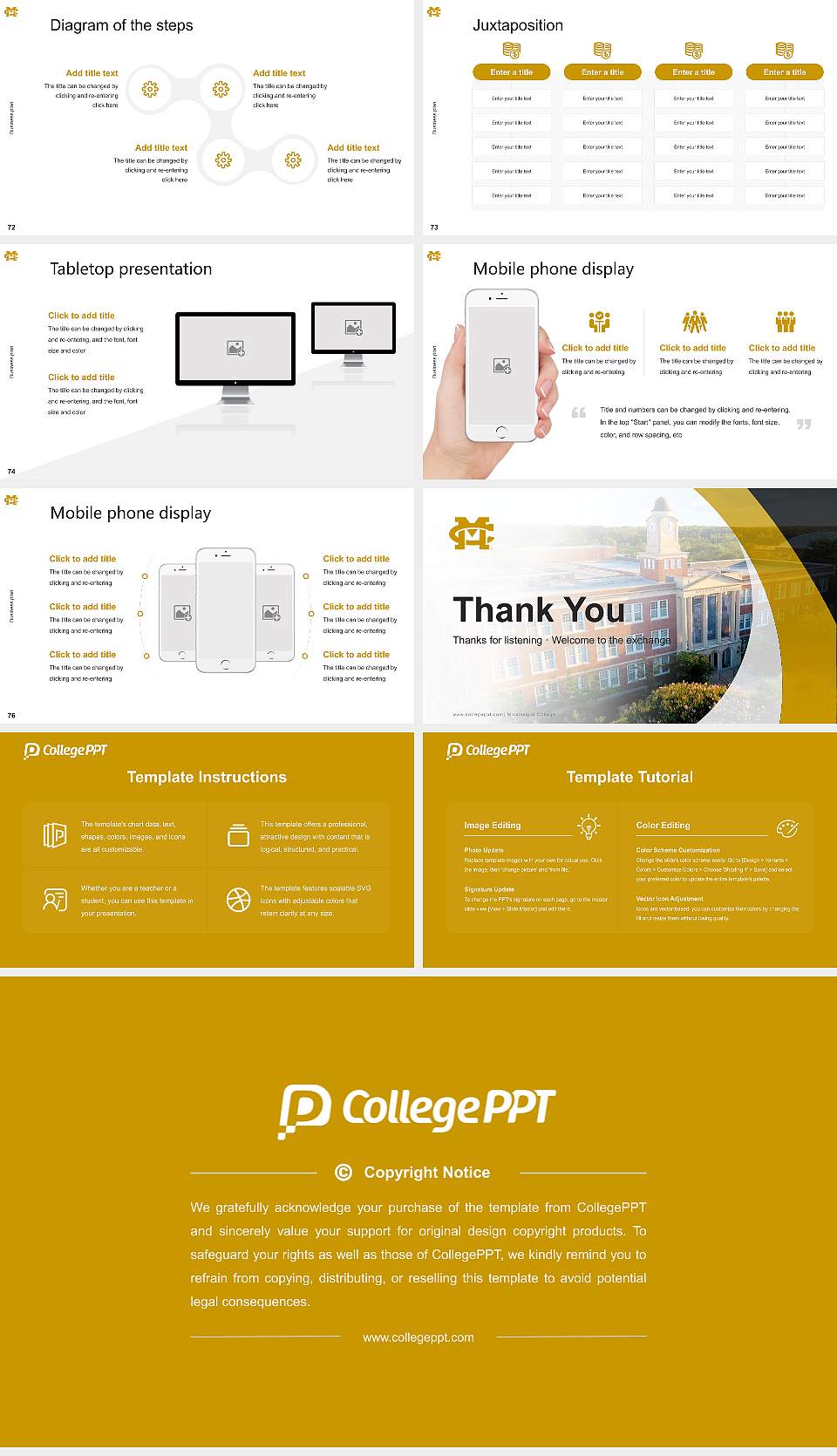 Mississippi College Competition/Entrepreneurship Contest PPT Template16:9 ratio PPT effect preview image9