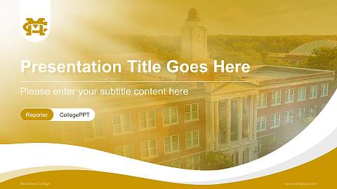 Mississippi College Lecture Sharing and Networking Event PPT Template