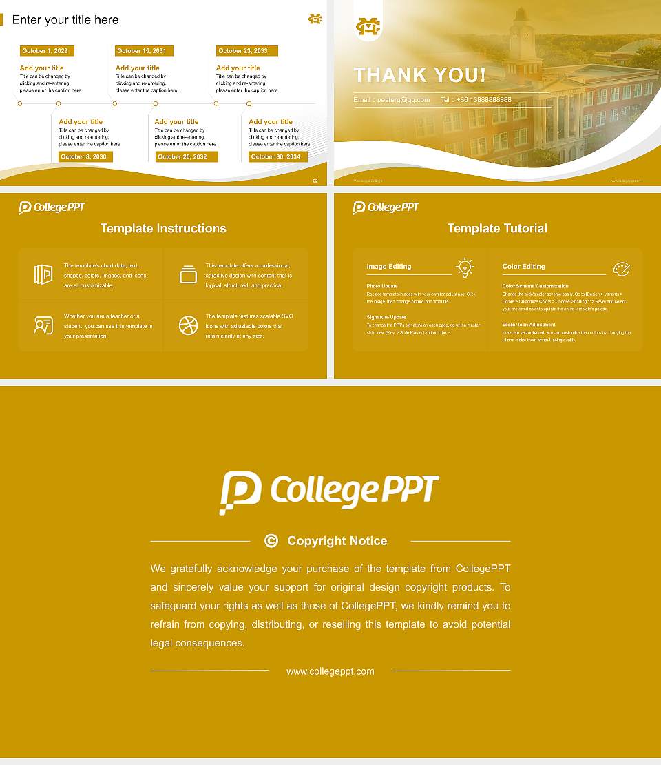 Mississippi College Lecture Sharing and Networking Event PPT Template16:9 ratio PPT effect preview image4