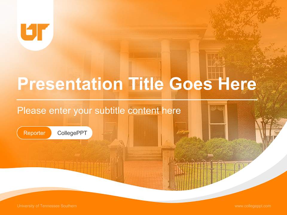 University of Tennessee Southern Lecture Sharing and Networking Event PPT Template4:3 ratio PPT effect preview image4