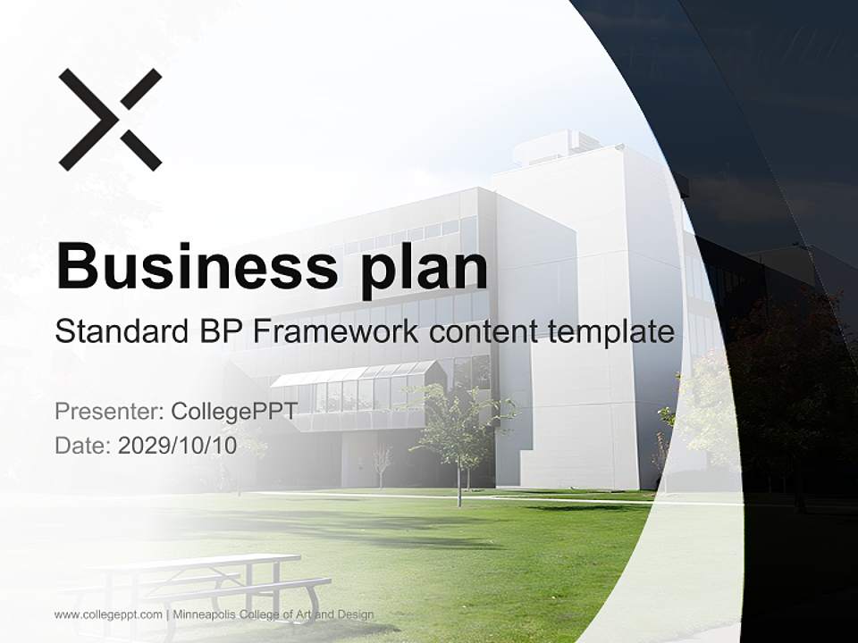 Minneapolis College of Art and Design Competition/Entrepreneurship Contest PPT Template4:3 ratio PPT effect preview image9