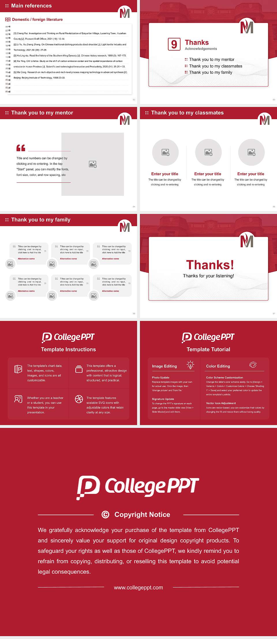 Minnesota State University Moorhead Graduation Thesis Defense PPT Template4:3 ratio PPT effect preview image7