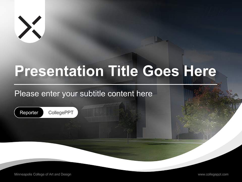 Minneapolis College of Art and Design Lecture Sharing and Networking Event PPT Template4:3 ratio PPT effect preview image4