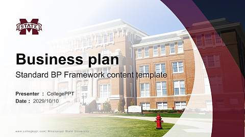 Mississippi State University Competition/Entrepreneurship Contest PPT Template
