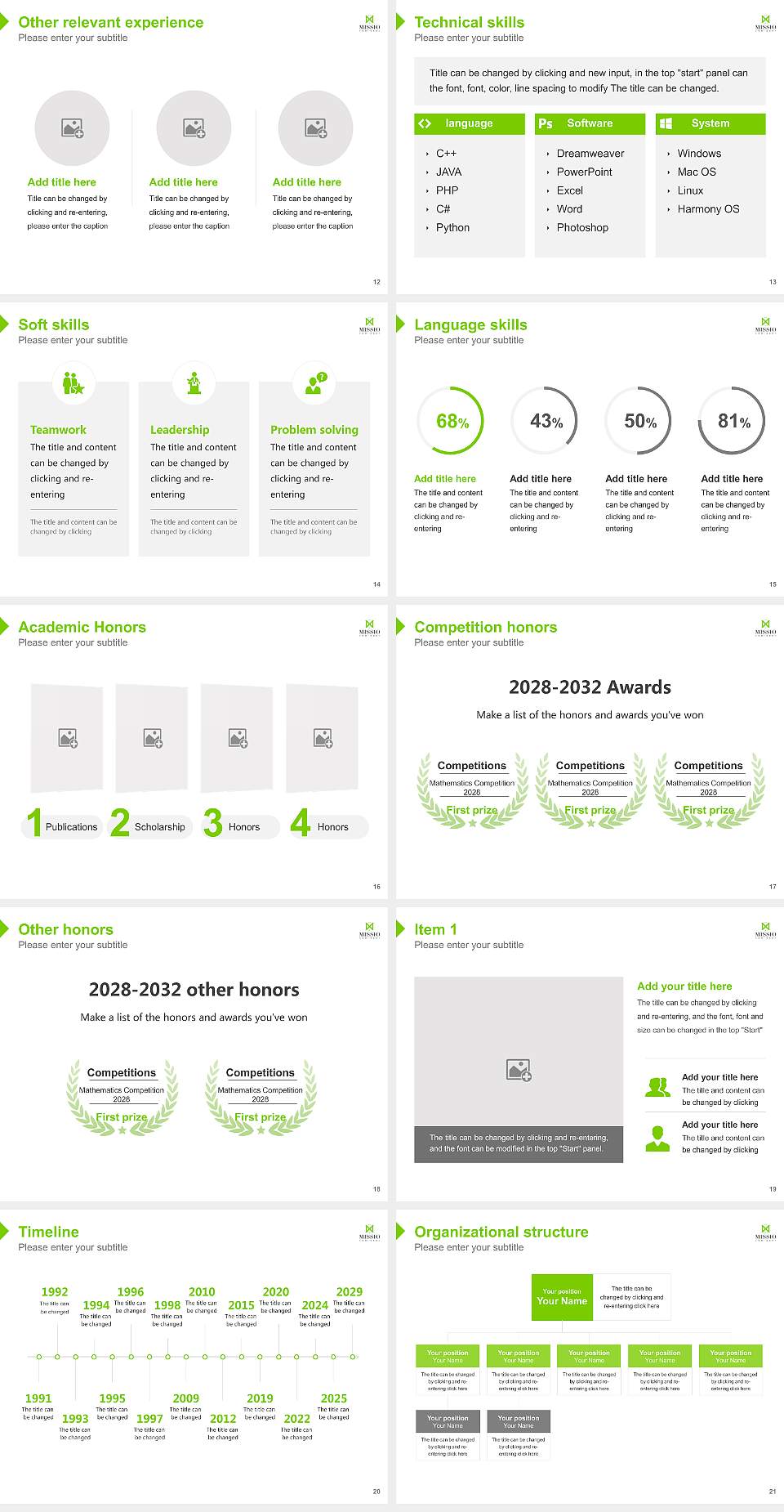 Missio Seminary Resume PPT Template4:3 ratio PPT effect preview image3