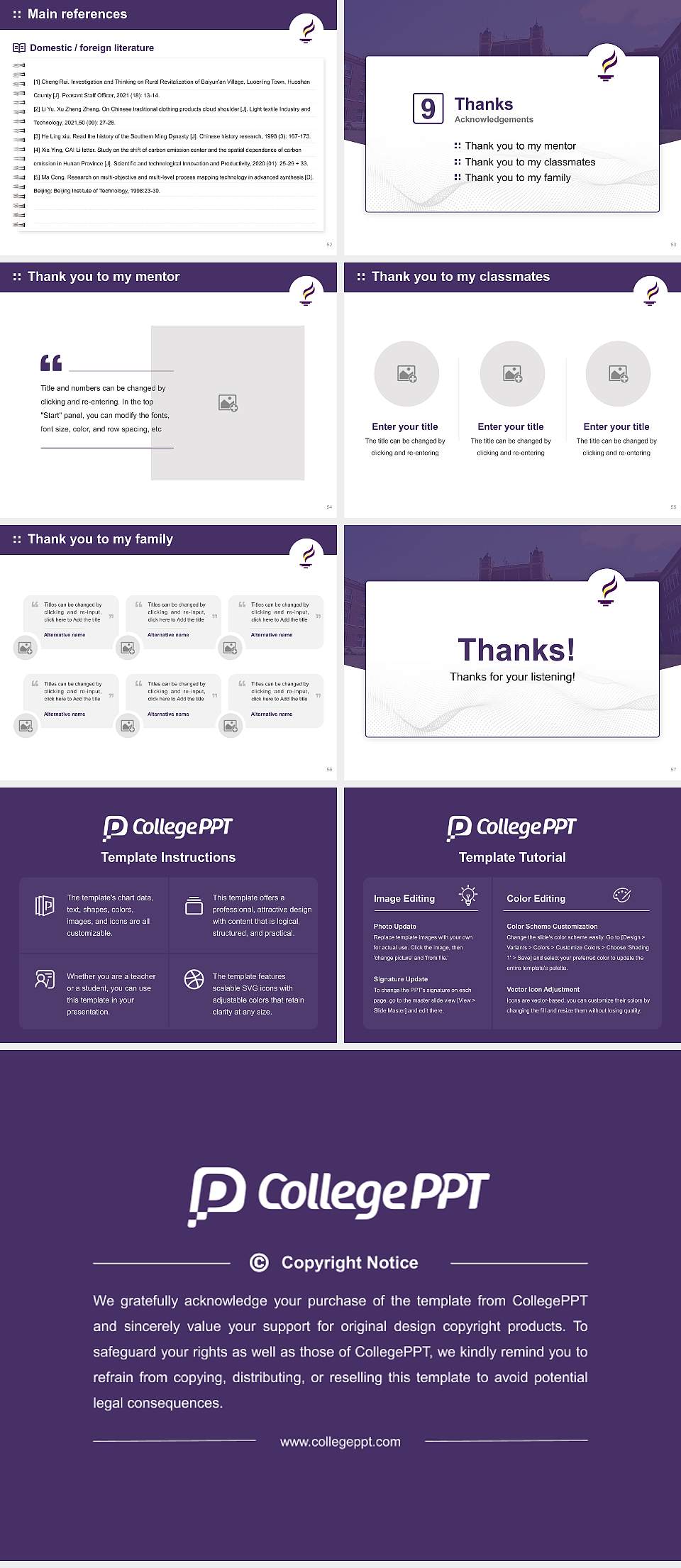 Minnesota State University-Mankato Graduation Thesis Defense PPT Template4:3 ratio PPT effect preview image7