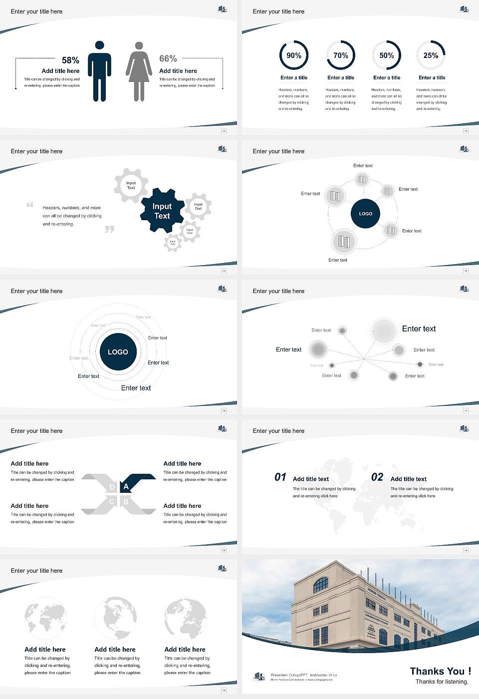 Mirrer Yeshiva Cent Institute Course/Courseware Creation PPT Template16:9 ratio PPT effect preview image4