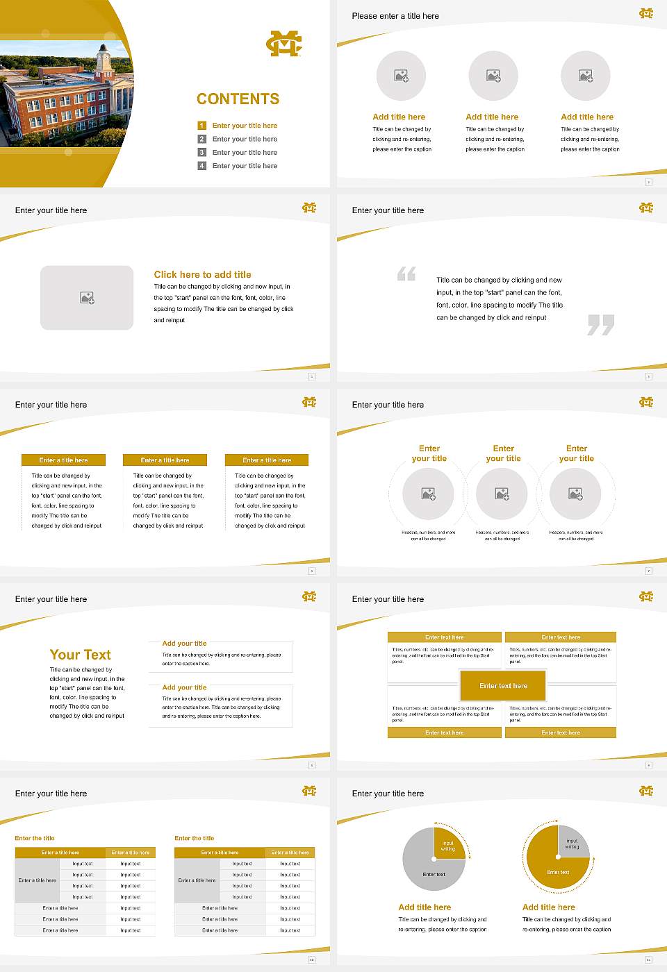 Mississippi College Course/Courseware Creation PPT Template16:9 ratio PPT effect preview image2