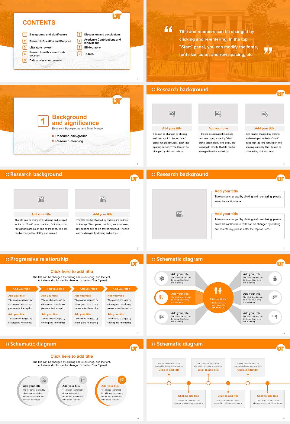 University of Tennessee Southern Graduation Thesis Defense PPT Template16:9 ratio PPT effect preview image2
