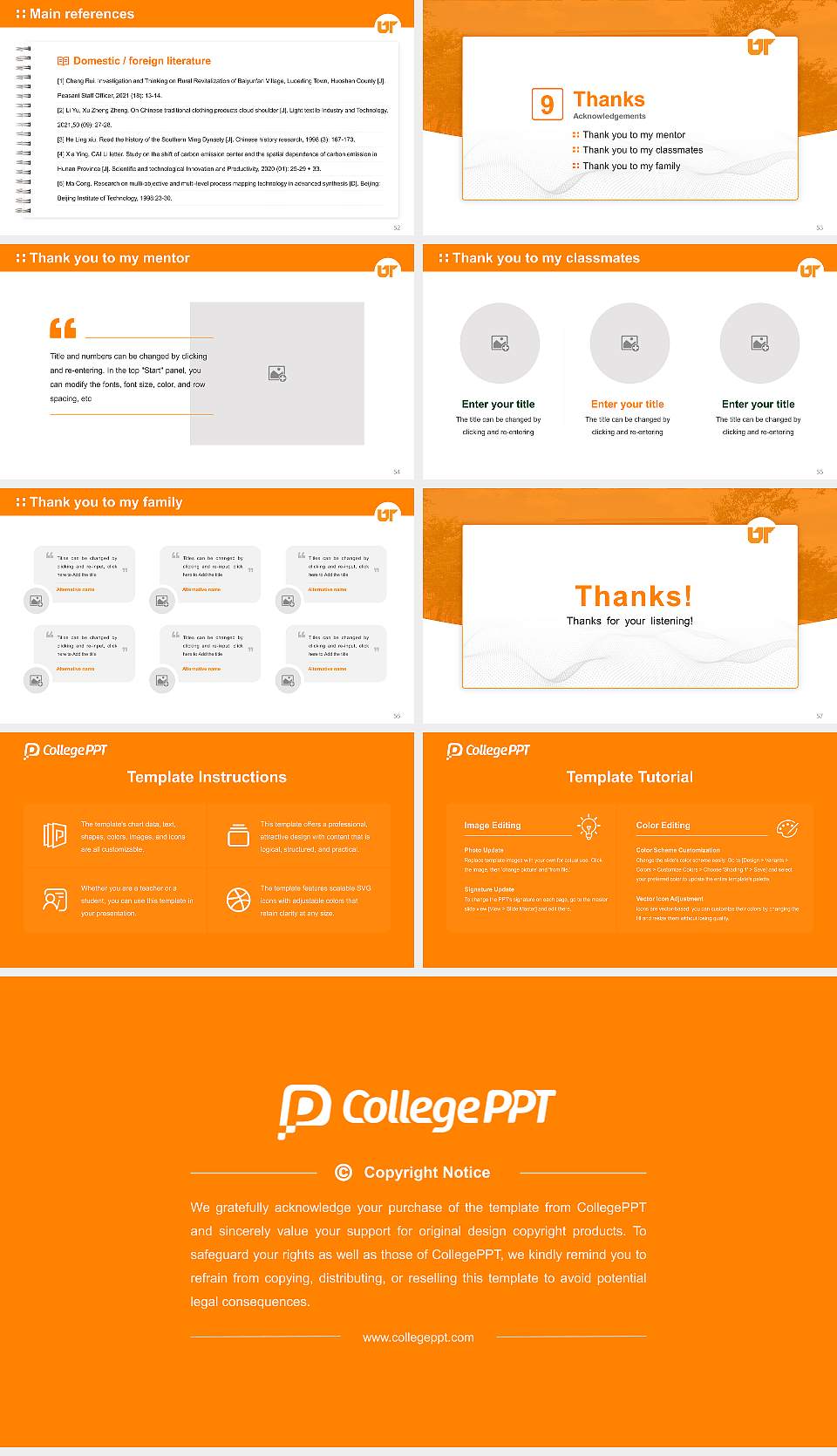 University of Tennessee Southern Graduation Thesis Defense PPT Template16:9 ratio PPT effect preview image7