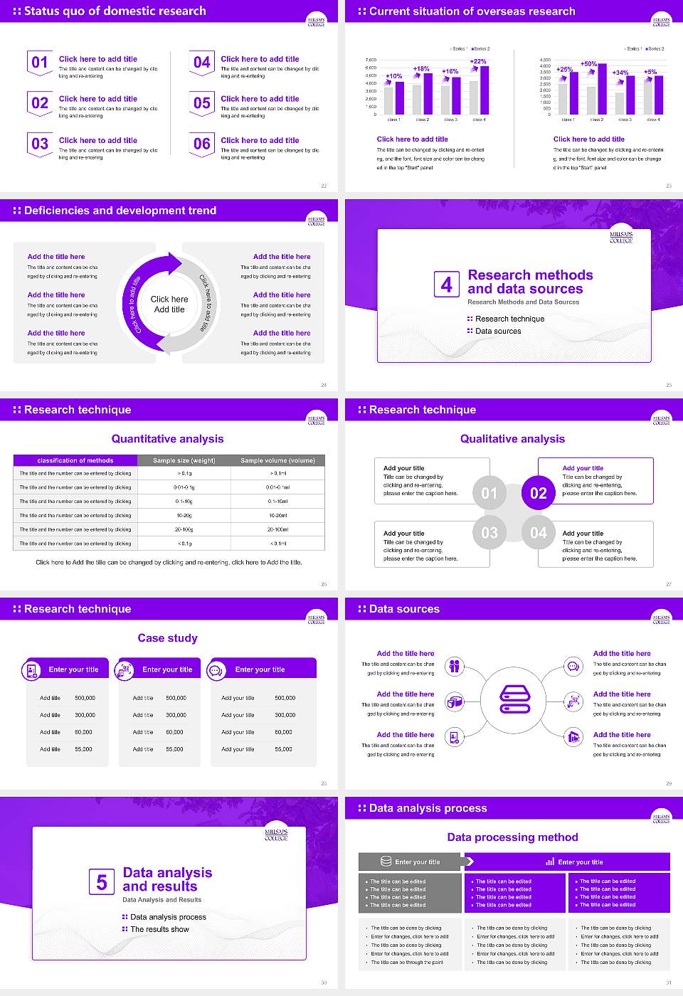 Millsaps College Graduation Thesis Defense PPT Template16:9 ratio PPT effect preview image4